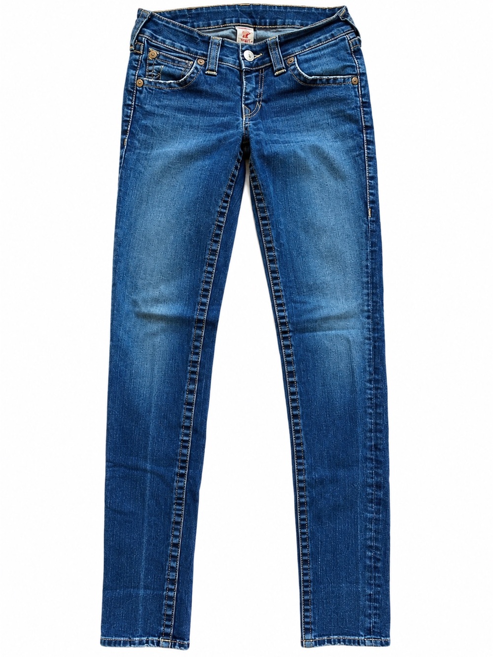True Religion Slim Straight Leg- World Tour Jeans, 34” Inseam Made in the USA